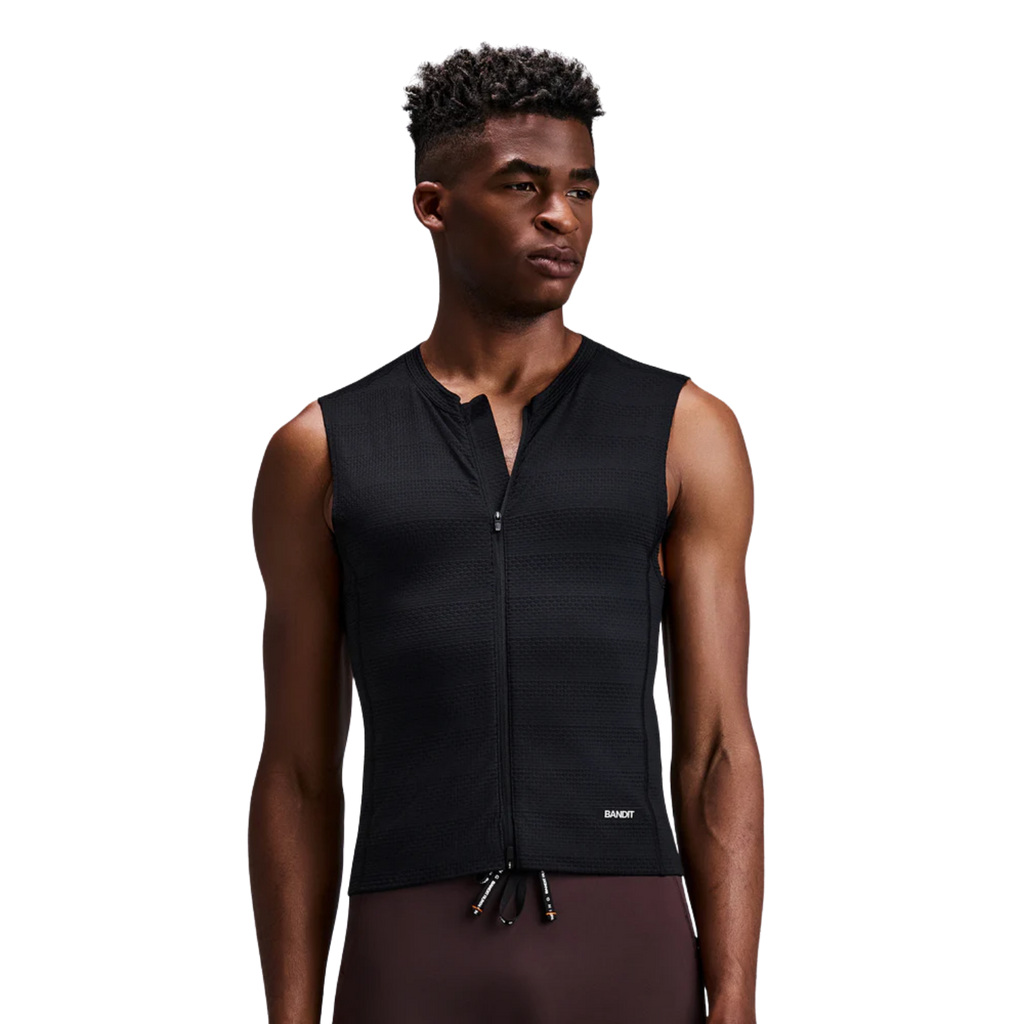 Bandit Running AirKnit™ Distance Sleeveless Zip - Black