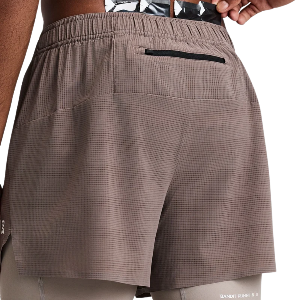 Bandit Running CoolGrid™ 2-in-1 Run Shorts - Cocoa