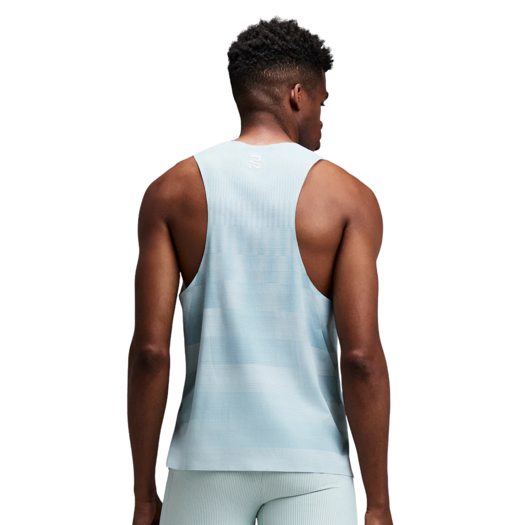 Bandit Running CoolGrid™ Training Singlet with Flopack™ - Growing Grid/Lagoon Mist