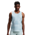 Bandit Running CoolGrid™ Training Singlet with Flopack™ - Growing Grid/Lagoon Mist