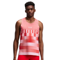 Bandit Running CoolGrid™ Training Singlet with Flopack™ - Growing Grid/Poppy