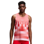 Bandit Running CoolGrid™ Training Singlet with Flopack™ - Growing Grid/Poppy