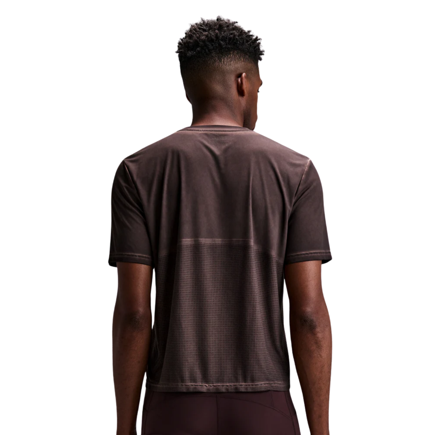 Bandit Running FrioSoft™ Perforated Box Tee - Espresso