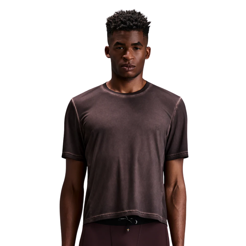 Bandit Running FrioSoft™ Perforated Box Tee - Espresso