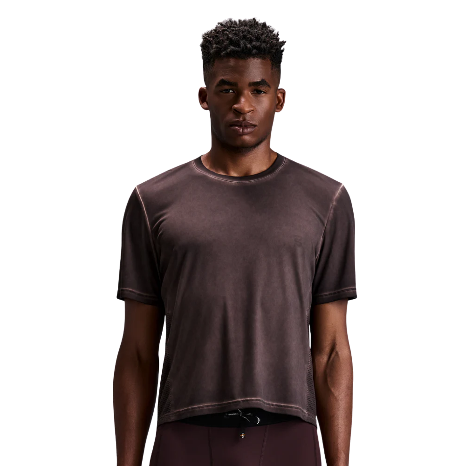 Bandit Running FrioSoft™ Perforated Box Tee - Espresso