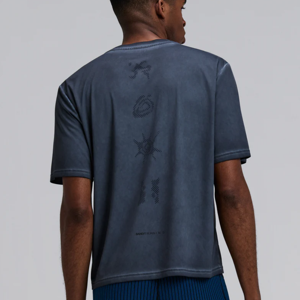 Bandit Running FrioSoft™ Performance Box Tee - Anthracite/SaltFade