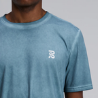 Bandit Running FrioSoft™ Performance Box Tee - Tranquil Blue/SaltFade