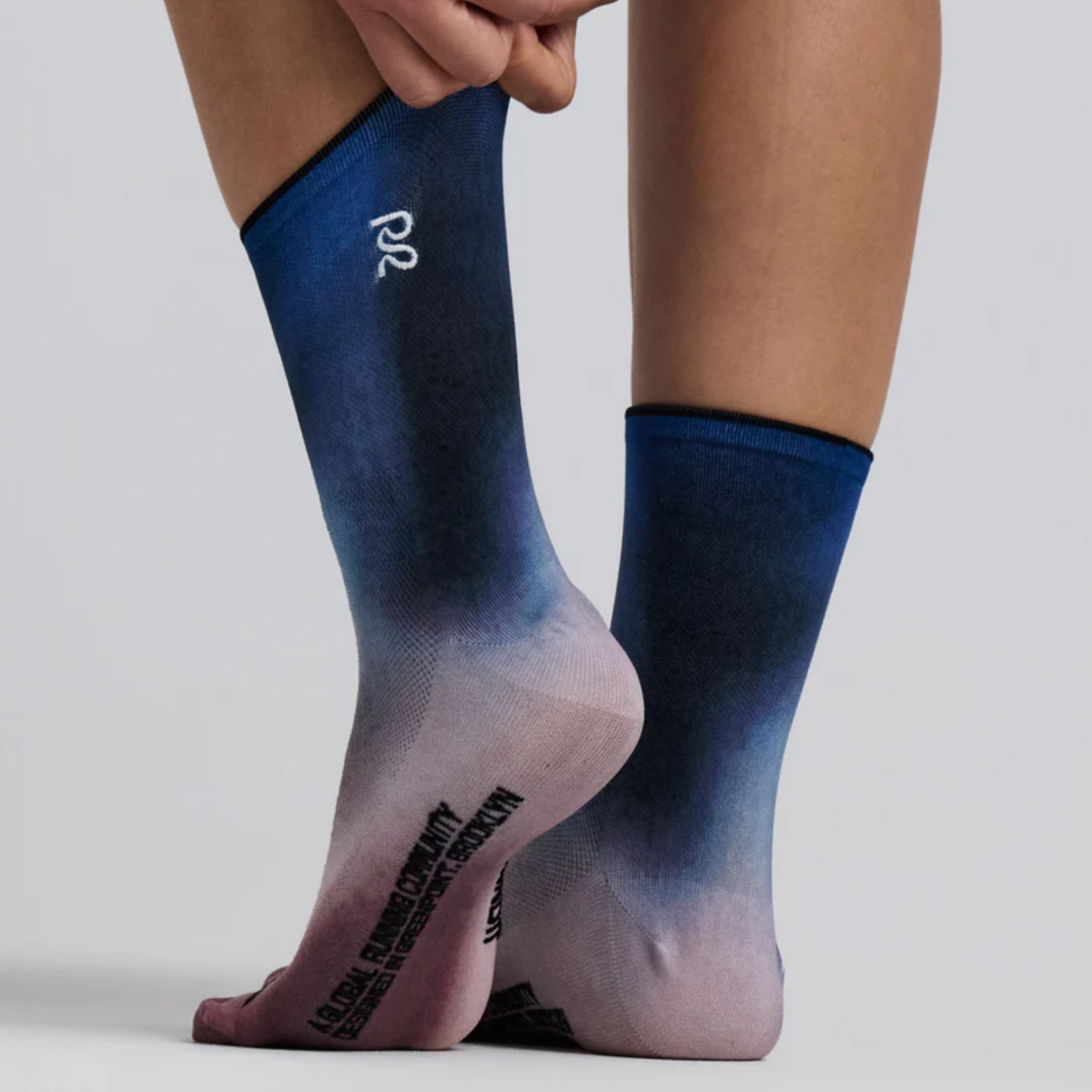 Bandit Running Lite Run™ Ribbed Quarter Socks - Flow State/Aegean Multi - 2 Pack