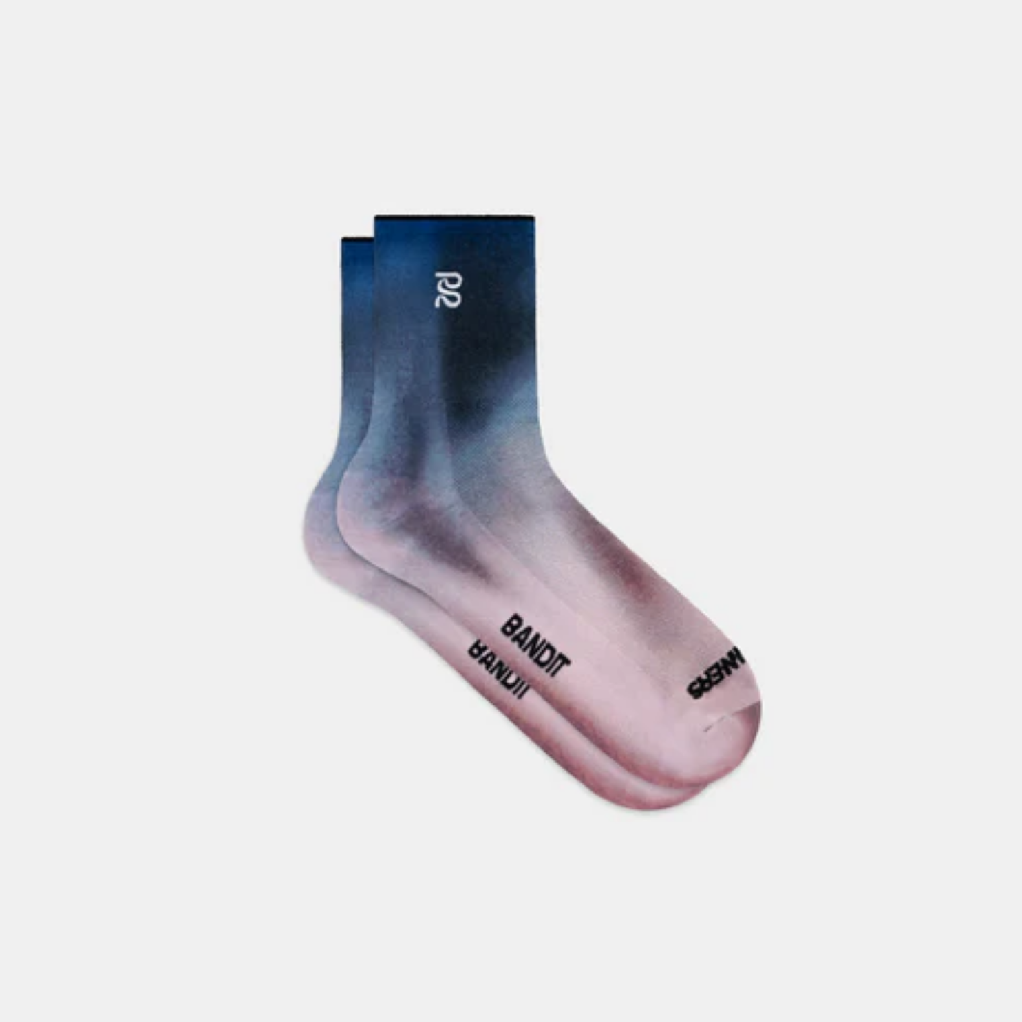 Bandit Running Lite Run™ Ribbed Quarter Socks - Flow State/Aegean Multi - 2 Pack