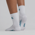 Bandit Running Lite Run™ Ribbed Quarter Socks - Tranquil Blue - 2 Pack