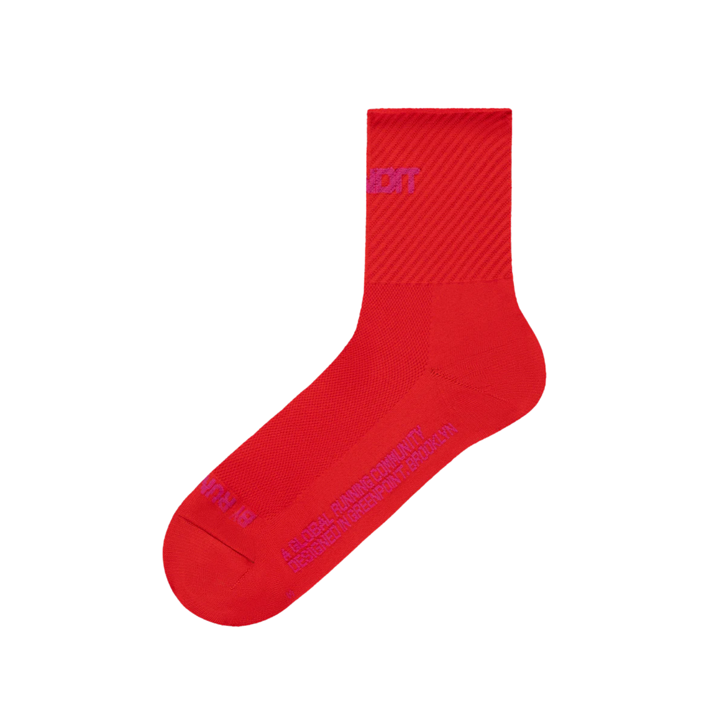 Bandit Running Lite Run™ Stripe Jacquard Sock - Poppy