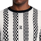 Bandit Running Men's Micromesh™ Long Sleeve - Checkerboard Stripe