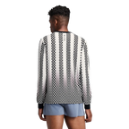 Bandit Running Men's Micromesh™ Long Sleeve - Checkerboard Stripe