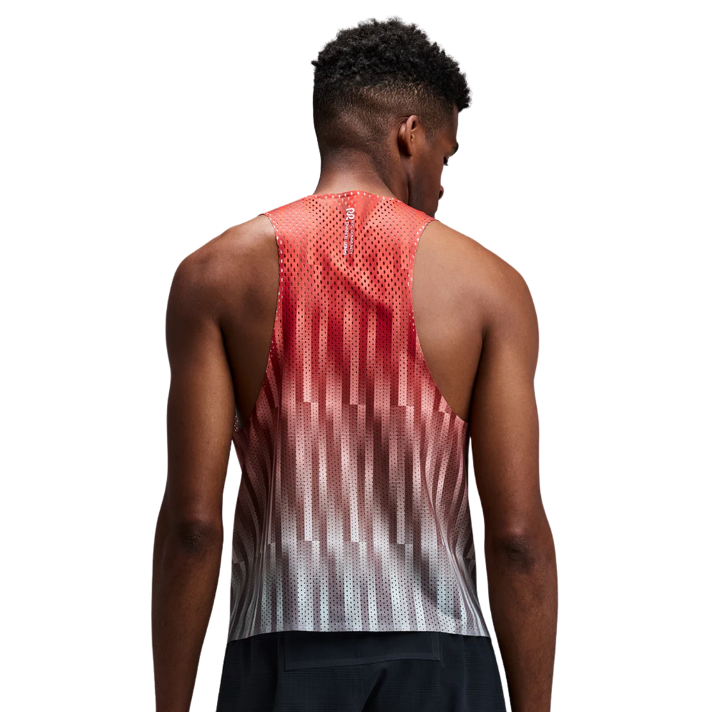 Bandit Running Shredder™ Shorty Race Singlet - Uneven Gradient/Poppy