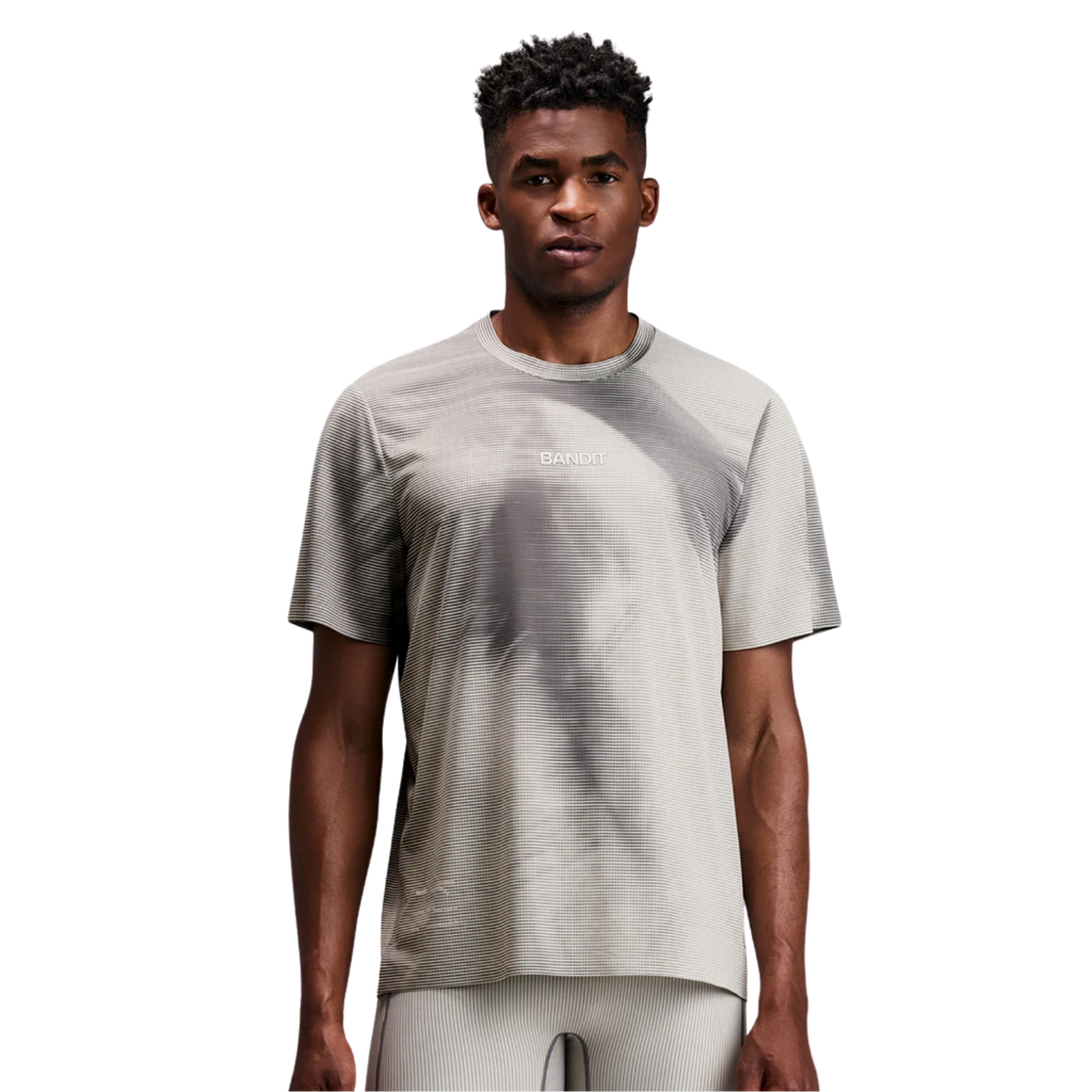 Bandit Running Specter™ Performance Tee with Flopack™ - Slate/Plaster