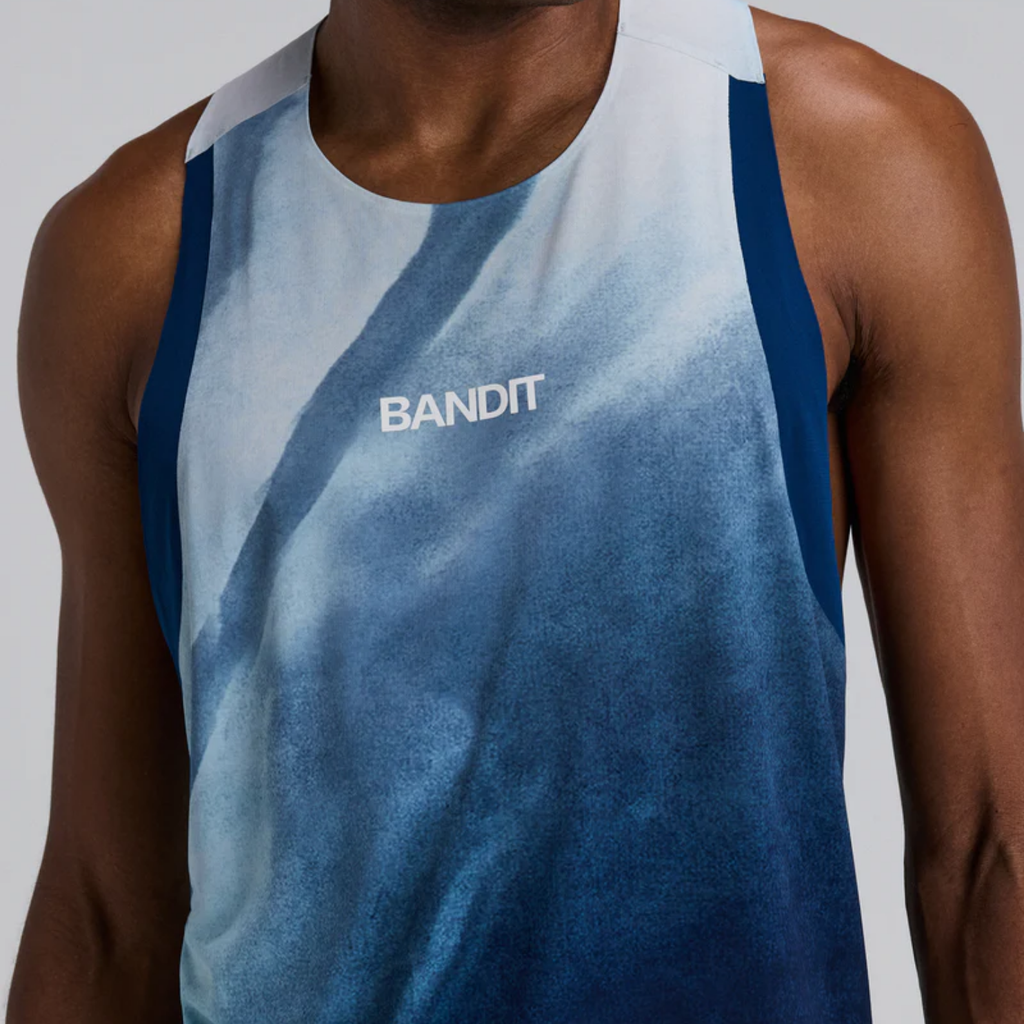 Bandit Running Specter™ Race Singlet - Undertow Ink/Blue Multi