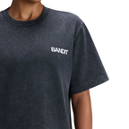Bandit Running Unisex Heavyweight Cotton Box Tee - Black Chroma Wash