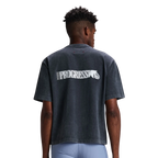 Bandit Running Unisex Heavyweight Cotton Box Tee - Black Chroma Wash