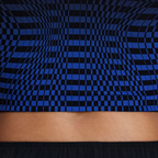 Bandit Running Women's Adapto™ 2-Way Zip Race Crop - Bauhaus Blue