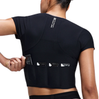 Bandit Running Women's Adapto™ 2-Way Zip Race Top - Black