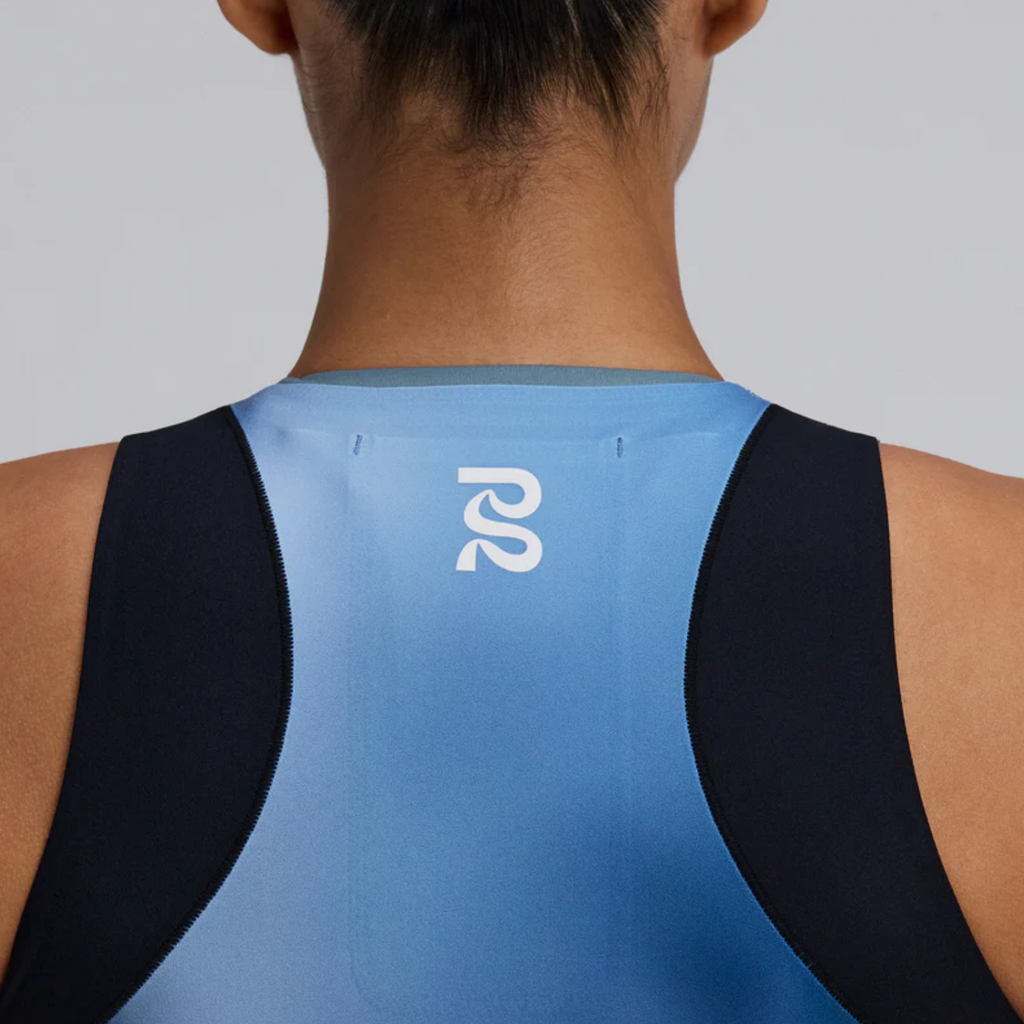Bandit Running Women's Adapto™ Distance Race Top - Salt Stain/Ink Blue
