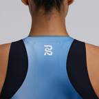 Bandit Running Women's Adapto™ Distance Race Top - Salt Stain/Ink Blue