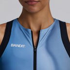 Bandit Running Women's Adapto™ Distance Race Top - Salt Stain/Ink Blue