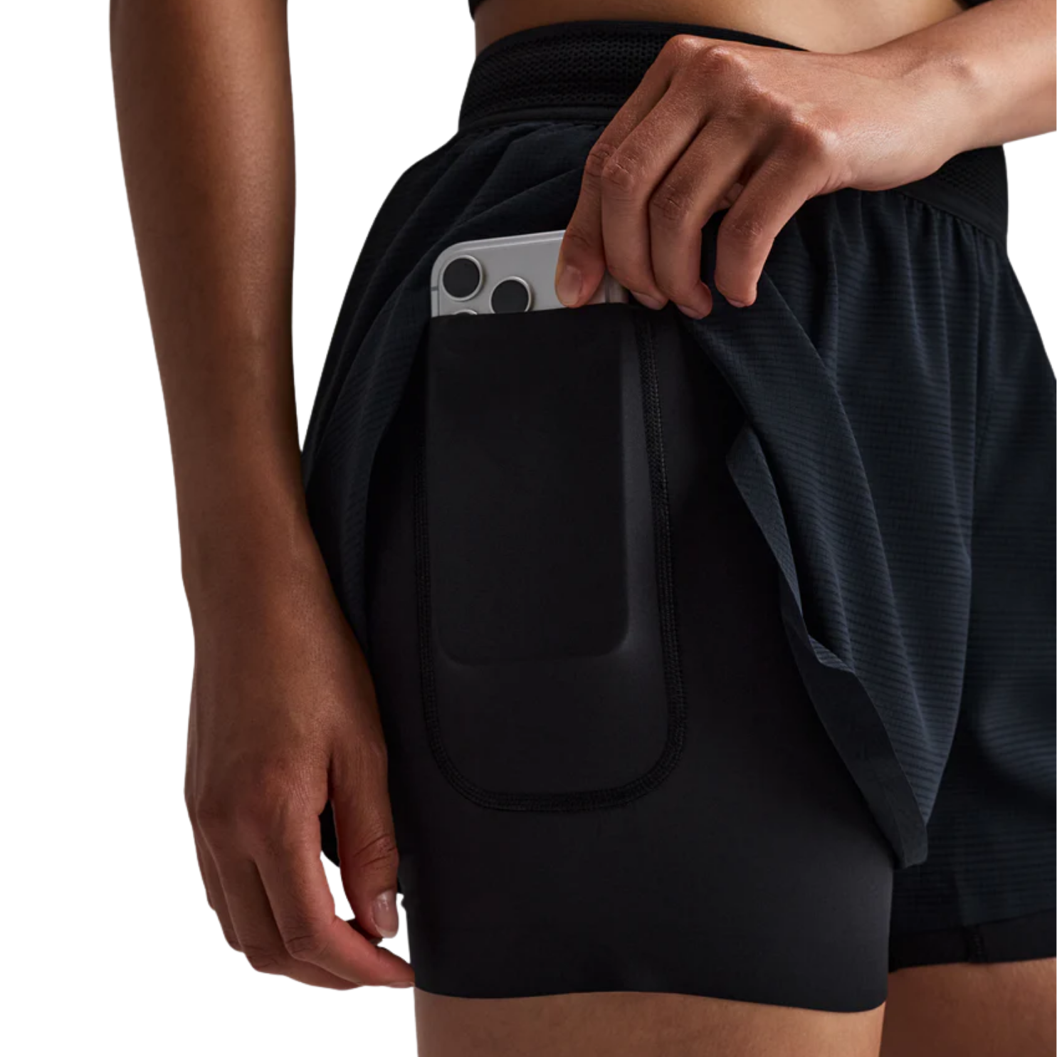 Bandit Running Women's CoolGrid™ 2-in-1 Run Shorts - Black