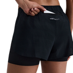 Bandit Running Women's CoolGrid™ 2-in-1 Run Shorts - Black