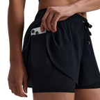 Bandit Running Women's CoolGrid™ 2-in-1 Run Shorts - Black