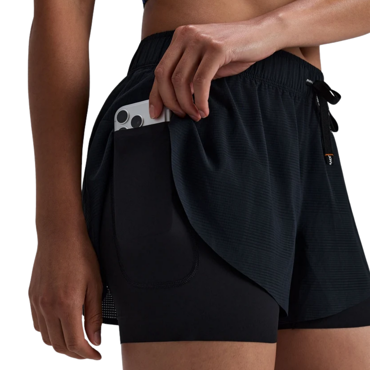 Bandit Running Women's CoolGrid™ 2-in-1 Run Shorts - Black