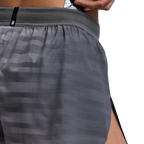Bandit Running Women's CoolGrid™ 3" Split Shorts - Uneven Gradient - Plaster/Slate