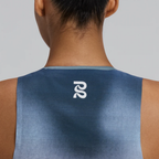 Bandit Running Women's CoolGrid™ Race Singlet - Flow State/Aegean Multi