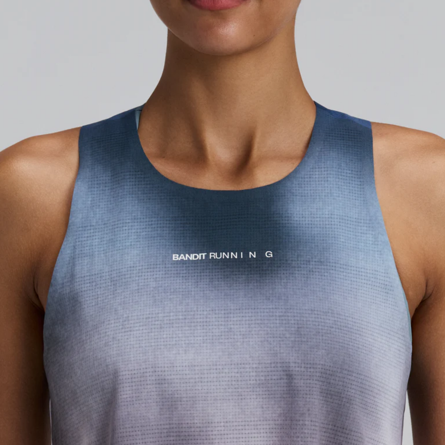 Bandit Running Women's CoolGrid™ Race Singlet - Flow State/Aegean Multi