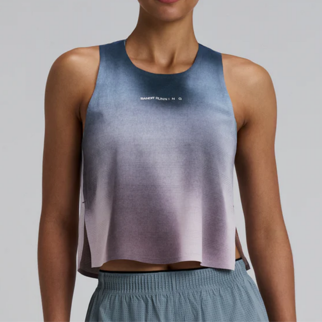 Bandit Running Women's CoolGrid™ Race Singlet - Flow State/Aegean Multi