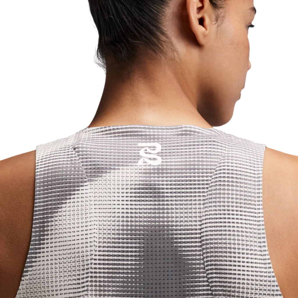 Bandit Running Women's GeoMesh™ Lightweight Race Singlet - Slate/Plaster