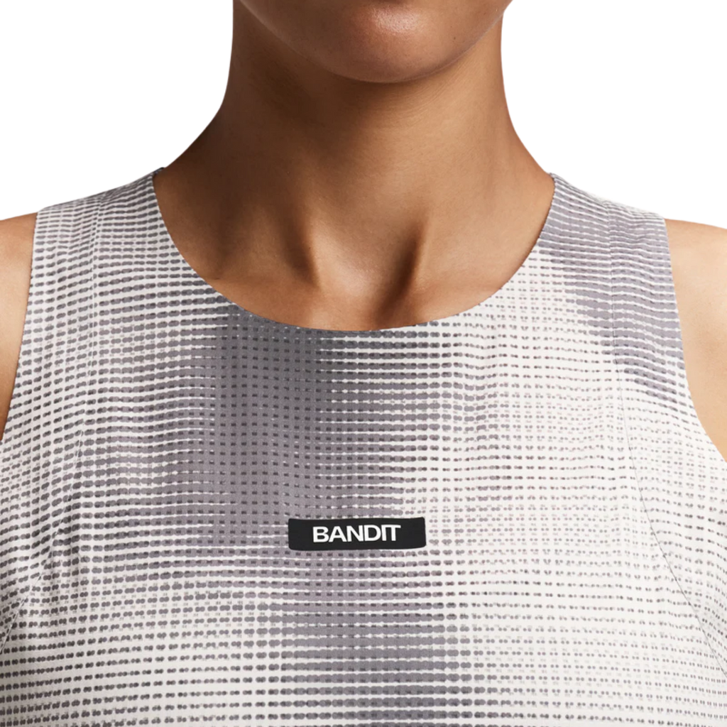 Bandit Running Women's GeoMesh™ Lightweight Race Singlet - Slate/Plaster