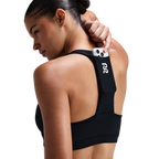 Bandit Running Women's Stamina-V™ GeoMesh™ V-Neck Run Bra - Black