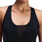 Bandit Running Women's Stamina-V™ GeoMesh™ V-Neck Run Bra - Black