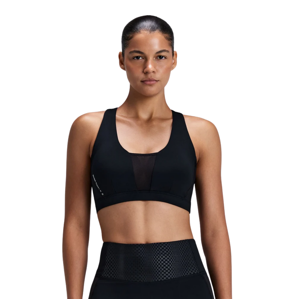 Bandit Running Women's Stamina-V™ GeoMesh™ V-Neck Run Bra - Black