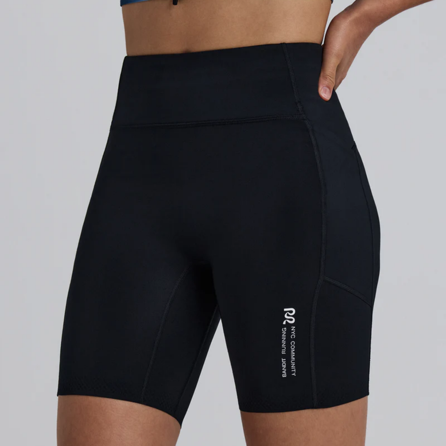 Bandit Running Women's Stamina-V™ High Waist 7" Compression Short - Black