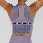 Bandit Running Women's Stamina-V™ Lyra Race Crop - Violet Fog