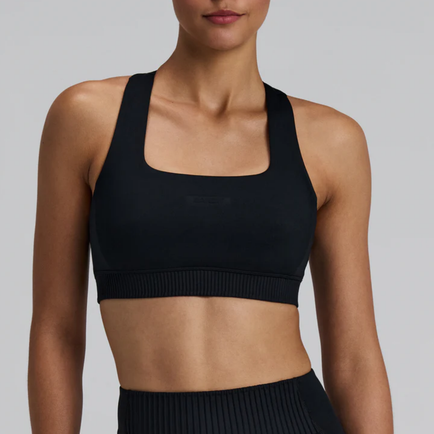 Bandit Running Women's Stamina-V™ Square Neck Run Bra - Black