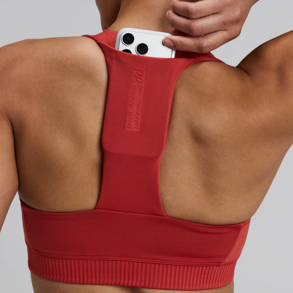 Bandit Running Women's Stamina-V™ Square Neck Run Bra - Rusted Apricot