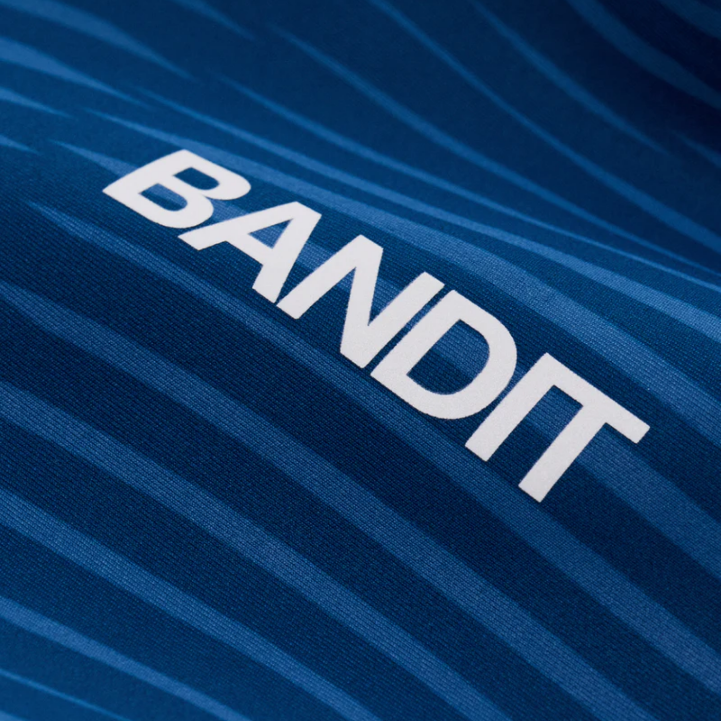 Bandit Running Women's Stamina™ Race Crop - Organic Stripe/Ink Blue