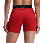 Bandit Running Women's Striped Cadence™ 5" Compression Shorts - Oxide Red/Signal Red