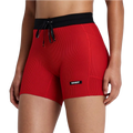 Bandit Running Women's Striped Cadence™ 5" Compression Shorts - Oxide Red/Signal Red