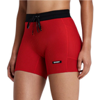 Bandit Running Women's Striped Cadence™ 5" Compression Shorts - Oxide Red/Signal Red