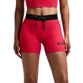 Bandit Running Women's Striped Cadence™ 5" Compression Shorts - Poppy/Azalea