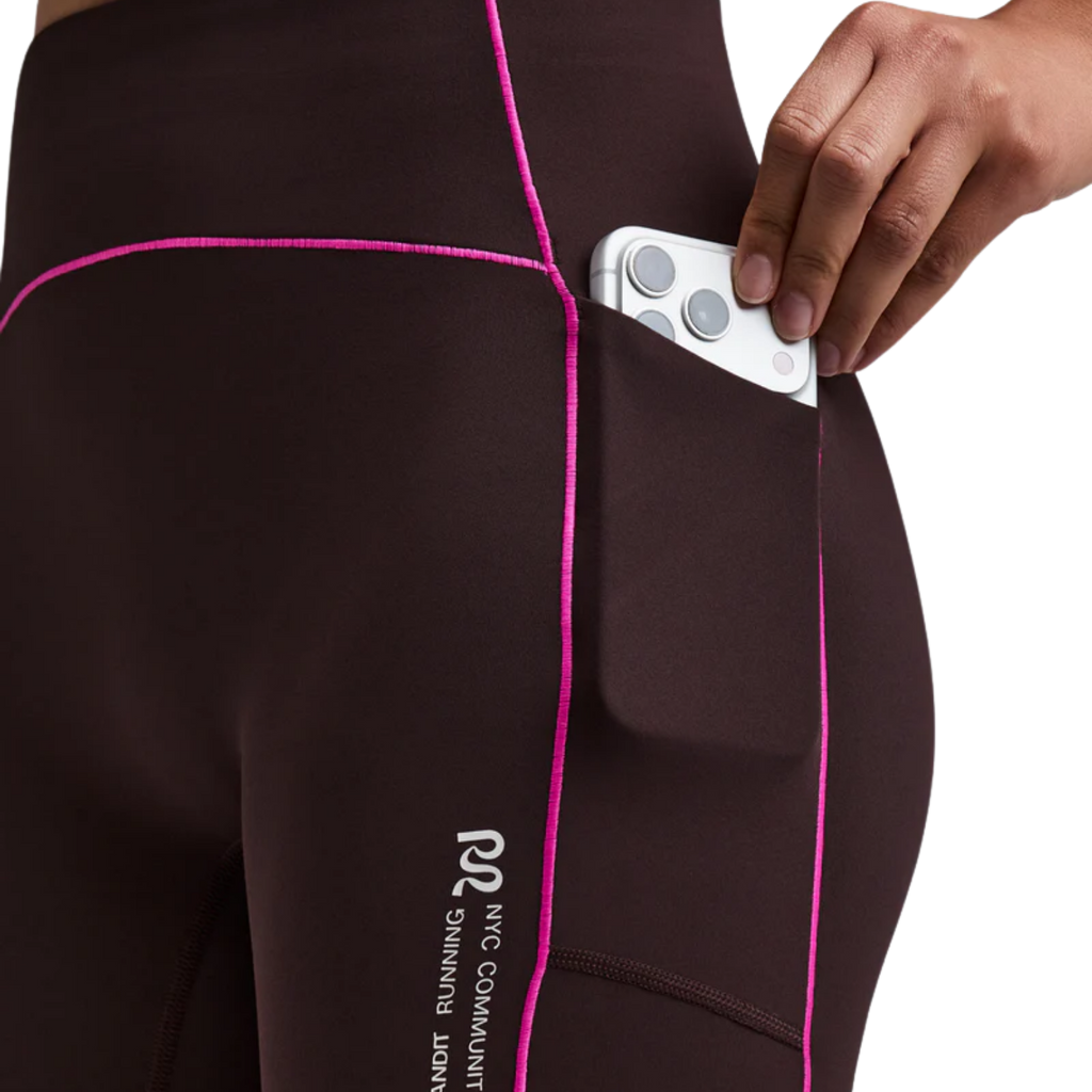 Bandit Running Women's Vanisher™ 5" Pop Stitch™ High Waist Compression Short - Espresso